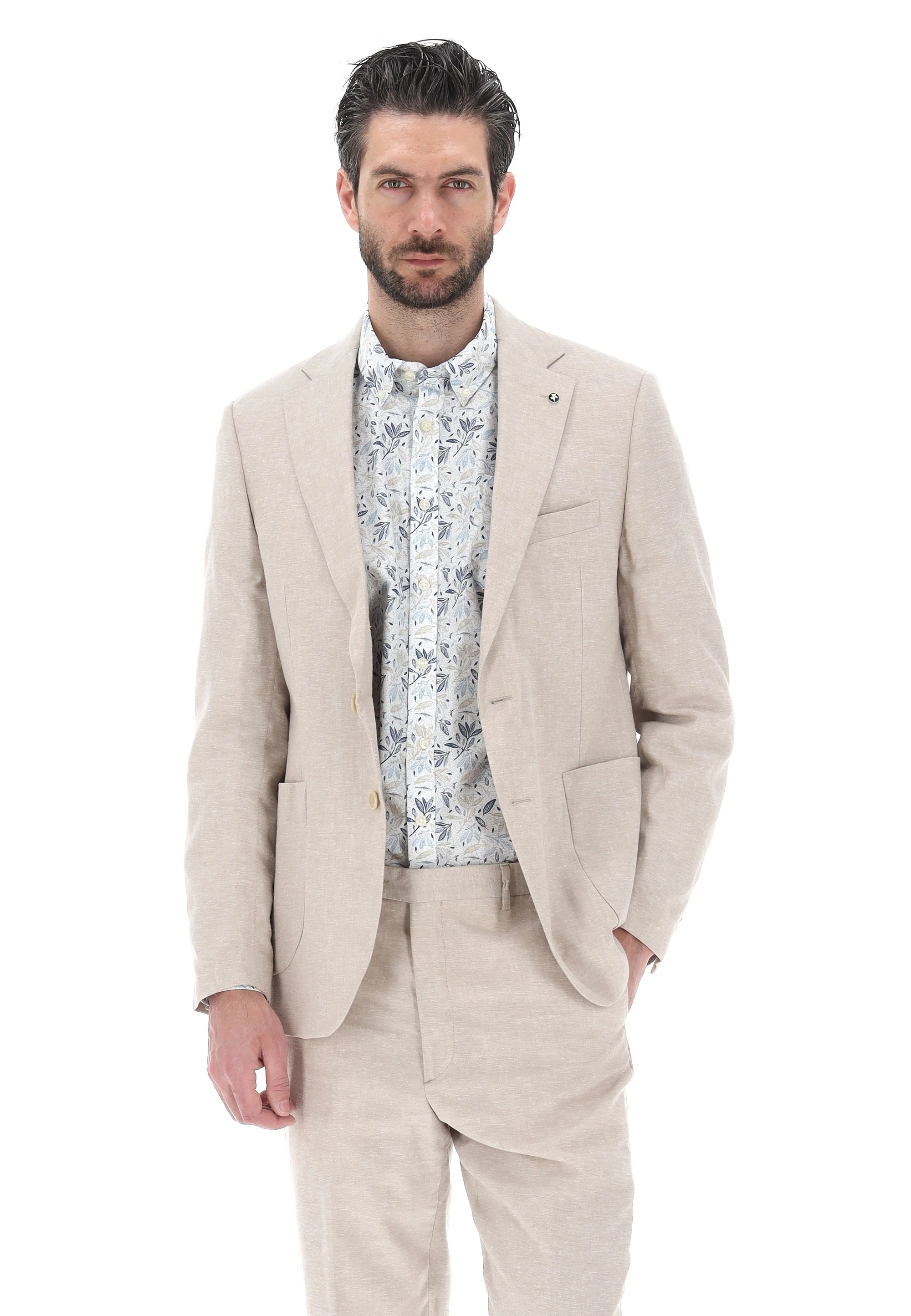 Giacca misto lino effetto melange YourName